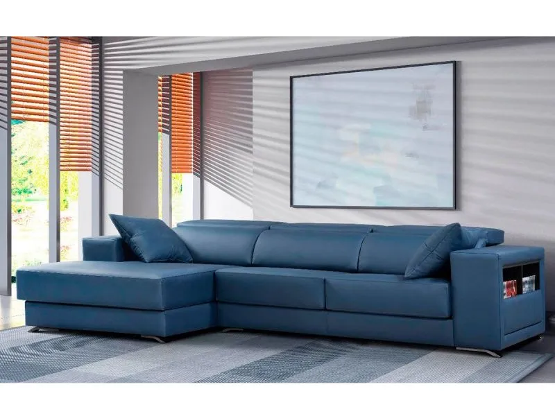 sofa azul tapizado confetextil 2